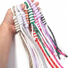 4 piezas/paquete Cuerda fina trenzada y anudada a mano, cuerda de decoración para fiestas de Navidad y Halloween 25cm Cuerda de escalada anudada fina Cuerda para llavero, bolsa de teléfono, accesorios de decoración colgante DIY - cuerda anudada - Ver 4