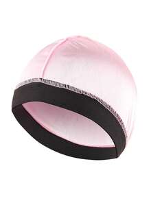 Men's Faux Silk Wavy Hat, Silky Wavy Hat, Soft Breathable Durag Skull Cap, Good Compressibility - A - View 6