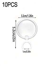 2/4/10 Pcs Diamond Painting Magnifier, Small Plastic Magnifying Glass, 5D Diamond Painting Embroidery Tool Accessories Set, Suitable For Diamond Painting Art Lovers And Beginners - Multicolor - View 10