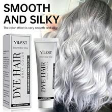 2-Piece Gray Hair Color Set, Conditioning Dye For Easy Application, Evenly Covers, Enhances Natural Shine, Vegan & Gentle Formula,  For All Hair Types - Xám - Xem 2