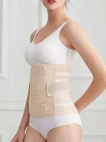 4 chiếc đai nịt bụng corset thoáng khí cho nữ - Màu be - Xem 2