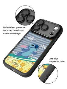 Ốp điện thoại Disney Stitch, dành cho iPhone 16promax/ 15/ 14plus/ 13/ 12/ 11promax/ xs/ xr, Tối giản, Thời trang, Sáng tạo, Dễ thương và Vui nhộn - màu đen - Xem 2