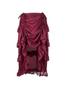 Cosplay Clothing - Wine Red - View 4