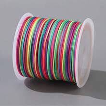 1 Roll 0.8mm Multi-Color Cord, 50m Length Per Roll, Suitable For Handmade Bracelets, Lace Crafts, Braiding Ropes, Tassels And Beaded Jewelry Making - Beaded Cord - View 26