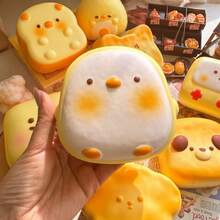 1个慢回弹逼真金黄色蒸包食品模型，仿真面包 - 彩色 - 查看 16