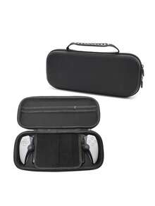 Compatible con PS Portal Remote Play, 1 pieza Bolsa de almacenamiento + 1 pieza Funda protectora de silicona + 10 piezas Tapas de joystick + 1 pieza Protector de pantalla de vidrio templado HD, Protección anti-caída anti-rayones anti-deslizante anti-sudor para dispositivo de juego - Ver 3