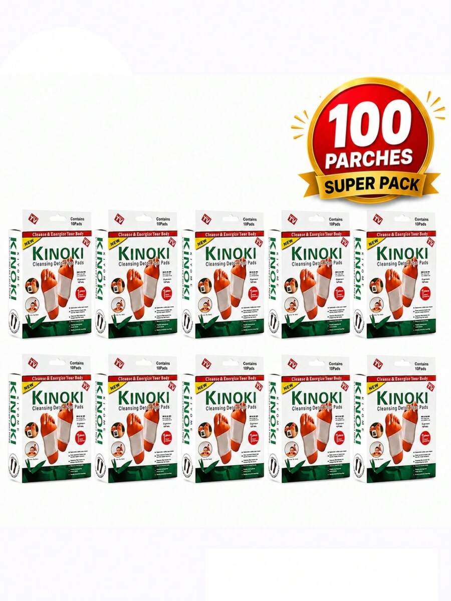 Kit Of 100 Kinoki Detoxifying Foot Patches - View 1