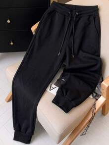 Women Sweatpants - Black, Dark Gray, Navy Blue - View 2