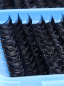 440/480pcs Individual Eyelashes Diy At Home, Soft And Natural Look Fake Lashes Extensions Beginner Friendly, Thick Fluffy, Long Lasting Segmented Lashes For Daily,Wedding,Night Party,Cosplay,Stage Eyes Makeup, Gift For Women. - D - View 7