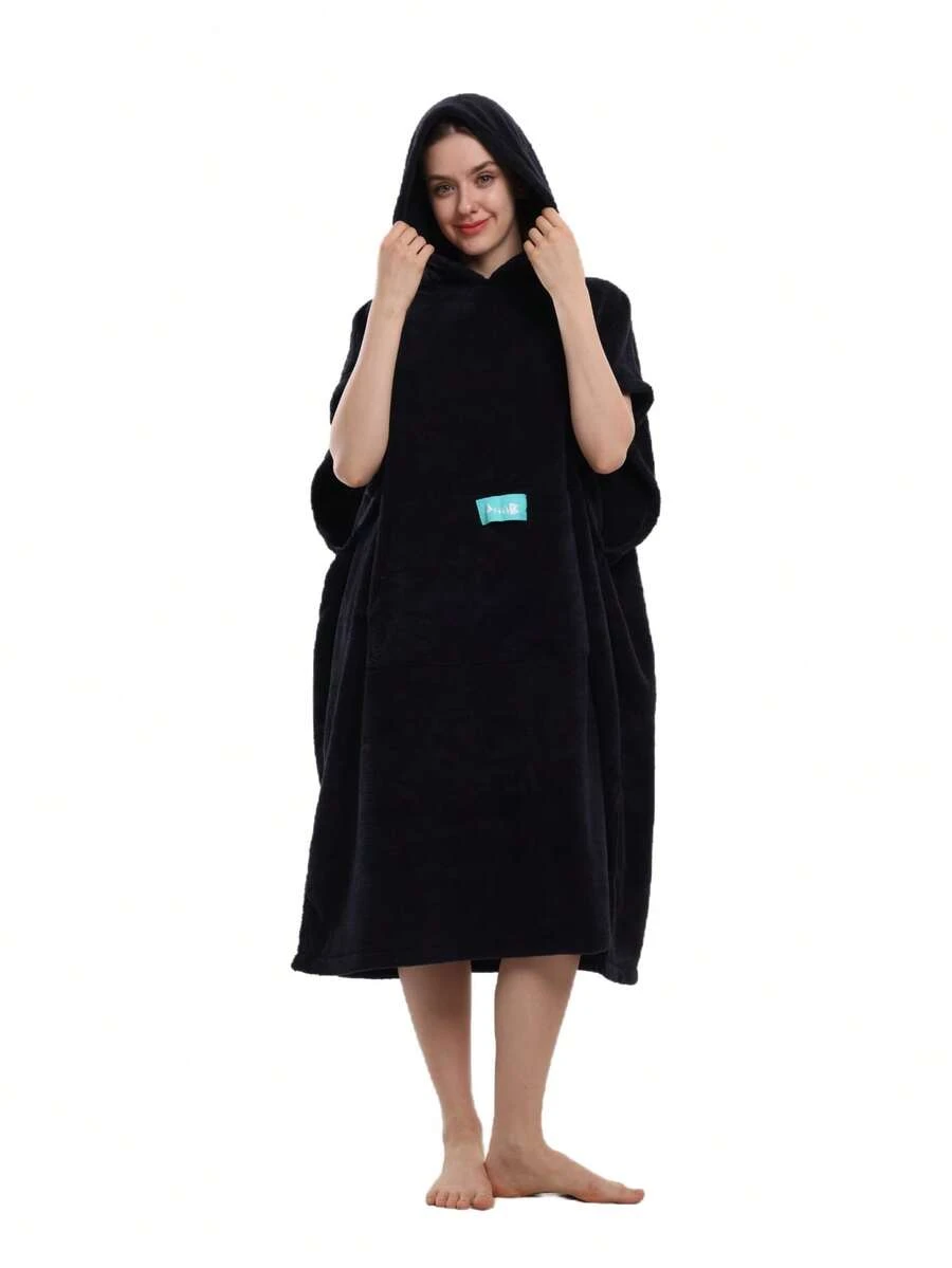 Absorbent Surfing Cloak, Unisex, Quick-Dry Towel Changing Cloak With Hood, Adult Size, Beach Surfing Swimming Robe