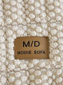 1pc Minimalist Solid Color Bubble Texture Plush Sofa Cushion, Lightweight Luxurious Soft Skin-Friendly Sofa Cover, Anti-Slip Anti-Dust Anti-Scratch Sofa Protector, Anti-Cat Scratch Pet-Friendly Seat Pad, Home Decor Cover, All-Season Use, Suitable For Bedroom Living Room Office Study, Fits 1-4 Seater L-Shaped Sofa, Sofa Cover - Khaki - View 9