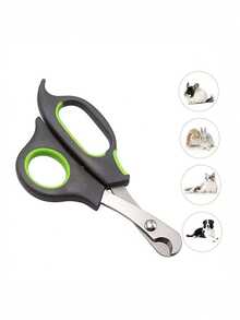 2 buah Gunting Kuku Hewan Peliharaan Stainless Steel Hitam & Hijau, Cocok untuk Perawatan Anjing & Kucing, Cocok untuk Anak Anjing, Mudah Digunakan dan Dibersihkan, Untuk Penggunaan Sehari-hari dan Liburan - lubang tunggal - View 4