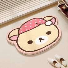 San-X Rilakkuma 卡通可愛慵懶熊設計吸水防污浴室地墊，防塵易打理腳墊 - 彩色 - 查看 2