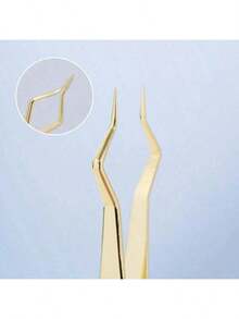 1pc Professional Eyelash Extension Tweezers, New Anti-Slip, Precise, Anti-Static Design, Suitable For Beginners, Essential Beauty Tool For Eyelash Curling And Extension, Eyelash Curler, Travel Tool, Airport Essentials Accessories, Party Halloween Holiday Essentials, Women Summer Travel Essentials, Holiday Eyelash Curler - Multicolor - View 11
