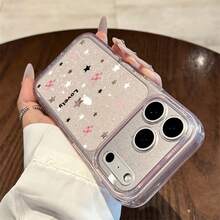 1 Stück glitzernde transparente stoßfeste Schutzhülle für das gesamte Handy, TPU Soft Bumper Cover, kompatibel mit iPhone 17/17 Air/17 Pro/17 Pro Max/16/16 Pro/16 Plus/16 Pro Max 16/15 Pro Max/14 Pro Max/13 Pro Max/12 Pro Max/11 Pro Max/16 Pro Max - Transparent 4 - Übersicht 7