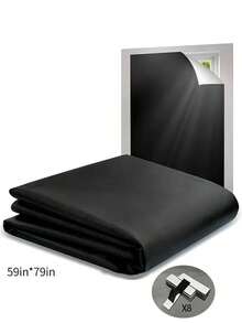 Blackout Curtains For Bedroom, Portable Blackout Curtains, Portable DIY Curtains, Lightweight Curtains, No-Drill Curtains And Blackout Blinds, Suitable For Travel, No-Drill, Blackout Curtains, Easy To Cut, Suitable For Dorms, Home Theaters, Bedrooms, RVs And Apartments - Multicolor - View 14