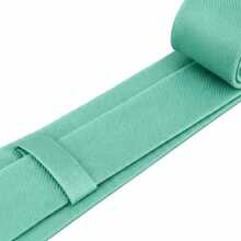 Set Of 5 Light Gray Formal Ties For Groomsmen, Weddings, Events, And Conferences - Verde Tifanny - View 6