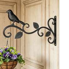 12 Inch Bird Cage Planter Hanger, Suitable For Hanging Baskets & Planters, Patio Garden Indoor/Outdoor, Black Metal - B-Black - View 2