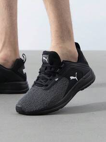 Puma COMET 2 ALT Beta 跑步鞋，缓震型，男女通用，轻便舒适，低帮休闲运动鞋，适合室内外运动，195109-02 - 黑色 - 查看 1
