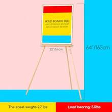 Best Sellers Wood Easel Stand For Display: Wooden Display Tripod Stand For Posters Pictures Paintings - Wedding Decor Holder For Welcome Sign - Natural - View 3
