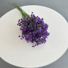 40/18/10pcs Artificial Baby's Breath, Suitable For Table Decoration, Valentine's Day, Mother's Day Gift, Wedding Bouquet And Party. Great Gift For Women, Also Suitable For Home, Bedroom, Bathroom And Garden Decoration, As Well As DIY Bouquet. - Purple - View 6