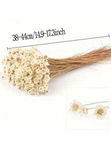 30/60/100/150/200pcs Pack Brazilian Small Star Flower Chamomile Decor, Mini Daisy Bouquet, Home Decor, Valentine's Gift, Photography Prop, Suitable For Boho Style Room Floral Decor, Wedding Vase Bedroom Floor Decor, Artificial Plants - White - View 5