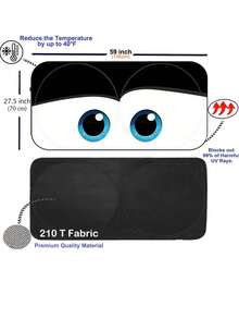 2025 Car Windshield Sun Shade, Foldable Windshield Cover, Blocks UV Rays, Keeps Vehicle Cool, Suitable For Cars & SUVs - one-size - View 4