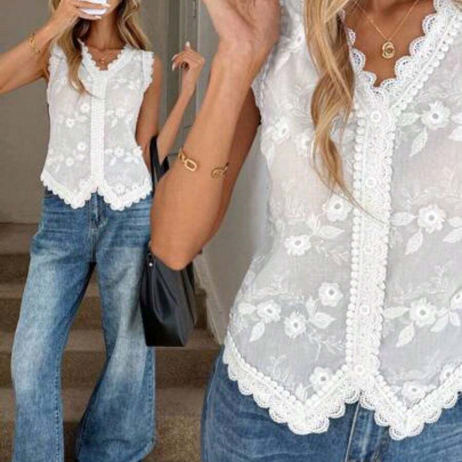 Women Blouses & Shirts - White - View 1