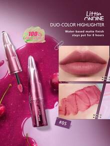 Little Ondine Hydrating Matte Lip Mud, Watery Velvet Texture, Lightweight Blurring Effect, Highly Saturated Berry Color Palette, Non-Drying Long-Lasting Non-Fading, Suitable For Beginners, Gift Set 2.5g/0.088oz - 05 - View 2