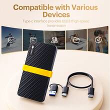 KODAK X200 External SSD Hard Drive HD 1TB USB 3.1 Mini Portable SSD 256B 512GB For Laptops Smartphone Computer PC TV TabletGift For Kids/Birthday/Children's Day/Boy/Girlfriend - View 7