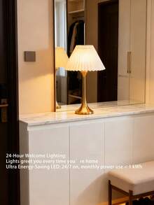 Lámpara de escritorio LED, lámpara de escritorio moderna nórdica bohemia de mediados de siglo retro, iluminación ambiental decorativa de tono cálido y frío, lámpara de escritorio decorativa de estilo industrial europeo y americano minimalista retro - Multicolor - Ver 4