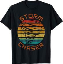 Storm Chaser Tornado Meteorology Meteorologist Weatherman Gifts Unisex T-Shirt - Black - View 1