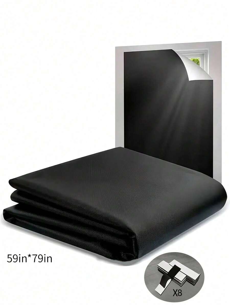 Blackout Curtains For Bedroom, Portable Blackout Curtains, Portable DIY Curtains, Lightweight Curtains, No-Drill Curtains And Blackout Blinds, Suitable For Travel, No-Drill, Blackout Curtains, Easy To Cut, Suitable For Dorms, Home Theaters, Bedrooms, RVs And Apartments - Multicolor - View 1