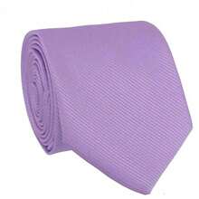 Set Of 5 Light Gray Formal Ties For Groomsmen, Weddings, Events, And Conferences - Lila Púrpura - Ver 3