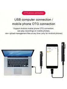 Professional High-Definition Voice Recorder - Portable Long Battery Life 180mAh Battery Noise Reduction Design Suitable For Business Use (Memory Card Required) - None - View 11