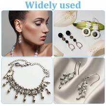 200 PCS Flat Head Pins For Jewelry Making, Straight Pins Stainless Steel 2 Inch Jewelry Making Pin Silver Flat Headpins Jewelrys Findings Eye Pin For DIY Craft Earring Bracelet Necklace Pendant - White - View 5