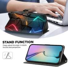 GLANDOTU PU Leather Shockproof Mobile Phone Case With Card Holder And Magnetic Clasp Design, Suitable For Various Mobile Phone Brands And Models. - Multicolor - View 2