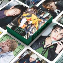 K-PopCORTIS GREENGREEN 127pcs Photo Card & Sticker Set, 55pcs High-Definition Selfie Lomo Cards + 72pcs Decorative Sticker Photo Cards, K-Pop Fan Collection Merchandise Gift Box, Birthday Gift Collection Card Set - Multicolor - View 2