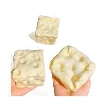 Large Cheese Ball Squeeze Toy, Realistic Bread Texture, TPR Shell, Perfect For Birthday, Christmas, Halloween, Easter And Other Holiday Gifts - White - View 7