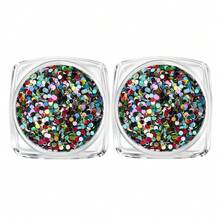 2pcs Colorful Nail Sequins Mini Round Sequins Polka Dot Nail Art Design Y2K Cute And Charming Nail Decoration Nail Salon Accessories Nail Supplies DIY Nail Charms - Multicolor - View 10