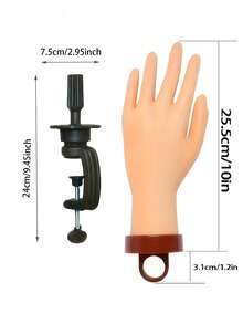 Nail Art Practice Hand Model - Realistic Palm And Flexible Fingertips, Suitable For Nail Training - A - View 4