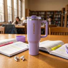 STANLEY Quencher ProTour Flip Straw Tumbler With Leakproof Lid, 40oz Insulated Stainless Steel Travel Cup, Gifts For Women Her Men Him, Valentine's Day Gifts Mother's Day Gifts New Year Christmas Stocking Stuffers, Light Purple - Màu Lilac Tím - Xem 5