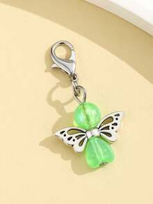 1pc DIY Colorful Beaded Angel Pendant, Heart-Shaped Beads Cute Angel Keychain, Creative Gift For Lover, Friend, Girlfriend, Holiday, Festival, Mobile Phone, Car Accessories, Keychain, Small Gift For Events - Multicolor - View 6