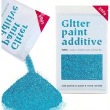 TORC Blue Glitter Paint Additive - Multi-Size Glitter Powder Acrylic Paint, Walls, Wood Furniture Crafts (200g/7oz) - Interior/Exterior Use On All Finishes - C - View 2