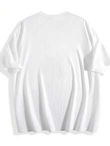 Women's T-Shirt, Blurred Image With Yellow Line Decorations, Lightweight And Breathable - 白色 - 查看 2