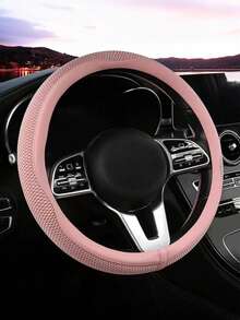 Universal Car Steering Wheel Cover, Made Of Microfiber Leather Material, Breathable And Anti-Slip, Suitable For All Seasons, Multiple Colors Available - A - View 12