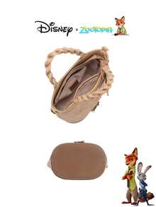 Disney 迪士尼動物方舟系列精緻復古PU女款迷你棕色單肩包 - 棕色 - 查看 6