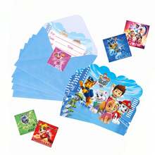 Paw Patrol 汪汪隊立大功派對邀請卡套組 Ryder Chase Skye Everest 派對邀請函 信封貼紙 DIY 信封邀請函 可愛卡通動畫貼紙 新款創意封口貼 派對用品套組 聖誕新年適用 - 多色 - 查看 1