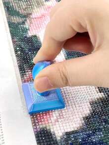 1 Set 3D Printed Diamond Painting Roller And Detachable Ergonomic Diamond Painting Pen, Labor-Saving Diamond Dotting Tool, Multi-Color Square And Round Diamond Tools, Diamond Painting Cross Stitch Craft Material Set, Adult Handmade Diamond Painting Accessories, Diamond Sorting Tray, Fast Dotting Pen, Multi-Layer Diamond Storage Box, Diamond Painting Press Roller, Handmade Diamond Painting Consumables, Dotting Tools - A - View 7