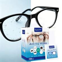 100 Sheets Of Anti-Fog Eyeglass Cleaning Tissues. One-Time Eyeglass Cloths, Quick-Drying Lens Cleaning Wipes. Suitable For Swimming Goggles, Ski Masks, Cameras, Mobile Phones, Computer Screens, Bulb Cleaning. Suitable For Home And Travel Use. Single Package For Easy Carrying. Essential Item. - trắng - Xem 6